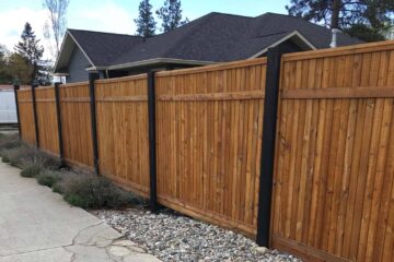 beautiful wooden fence panel from our wooden fence builders