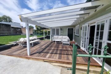beautiful auckland pergola build by the auckland landscaping company